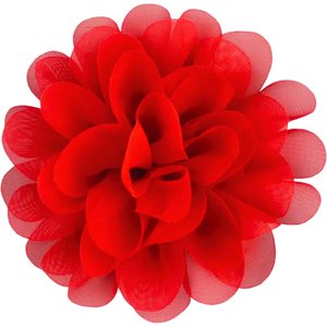 DAPPER DEXTER Collar Flower Girl Dog Accessory, One Size, Red