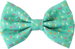 DAPPER DEXTER Sprinkles Accessories Dog Bow Tie, One Size, Green