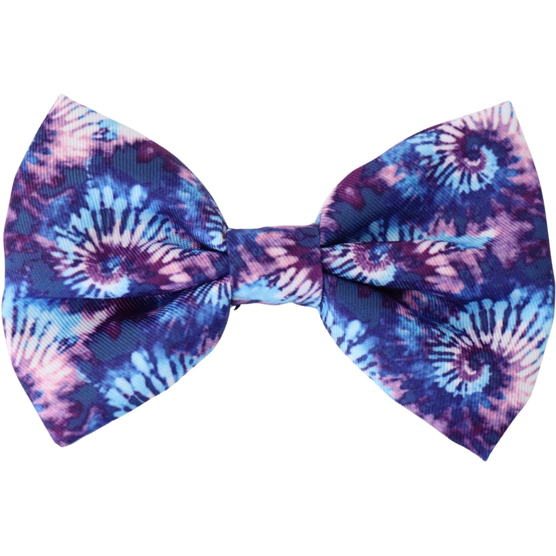 DAPPER DEXTER Tie Dye Accessories Dog Bow Tie, Blue/Purple, One Size