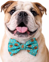 DAPPER DEXTER Football Dog Bow Tie, Green, One Size slide 2 of 2