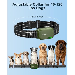 Jugbow 4500-ft Remote Waterproof & Adjustable Dog Training Collar, 7.8 - 24.4-in, Green, 1 count