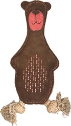 Georgie Paws Baz the Bear Dog Plush Toy, Brown, Medium