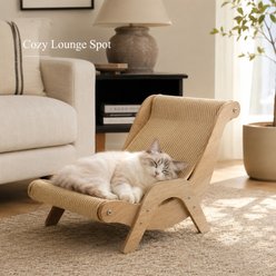 NonoPets Wooden Sisal Cat Scratcher Lounge Chair, Medium slide 2 of 9
