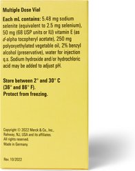 E-SE (Selenium, Vitamin E) Injectable Solution for Horses, 100 mL vial slide 2 of 4