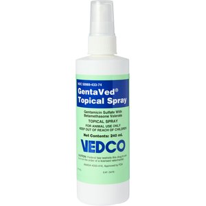 Gentamicin / Betamethasone (Generic) Topical Spray for Dogs, 240-mL