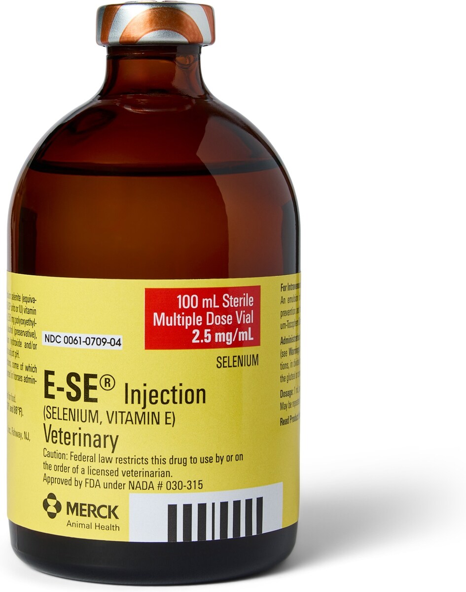 Selenium Injectable E-SE (Selenium, Vitamin E) Injectable Solution for Horses, 100 mL vial ...