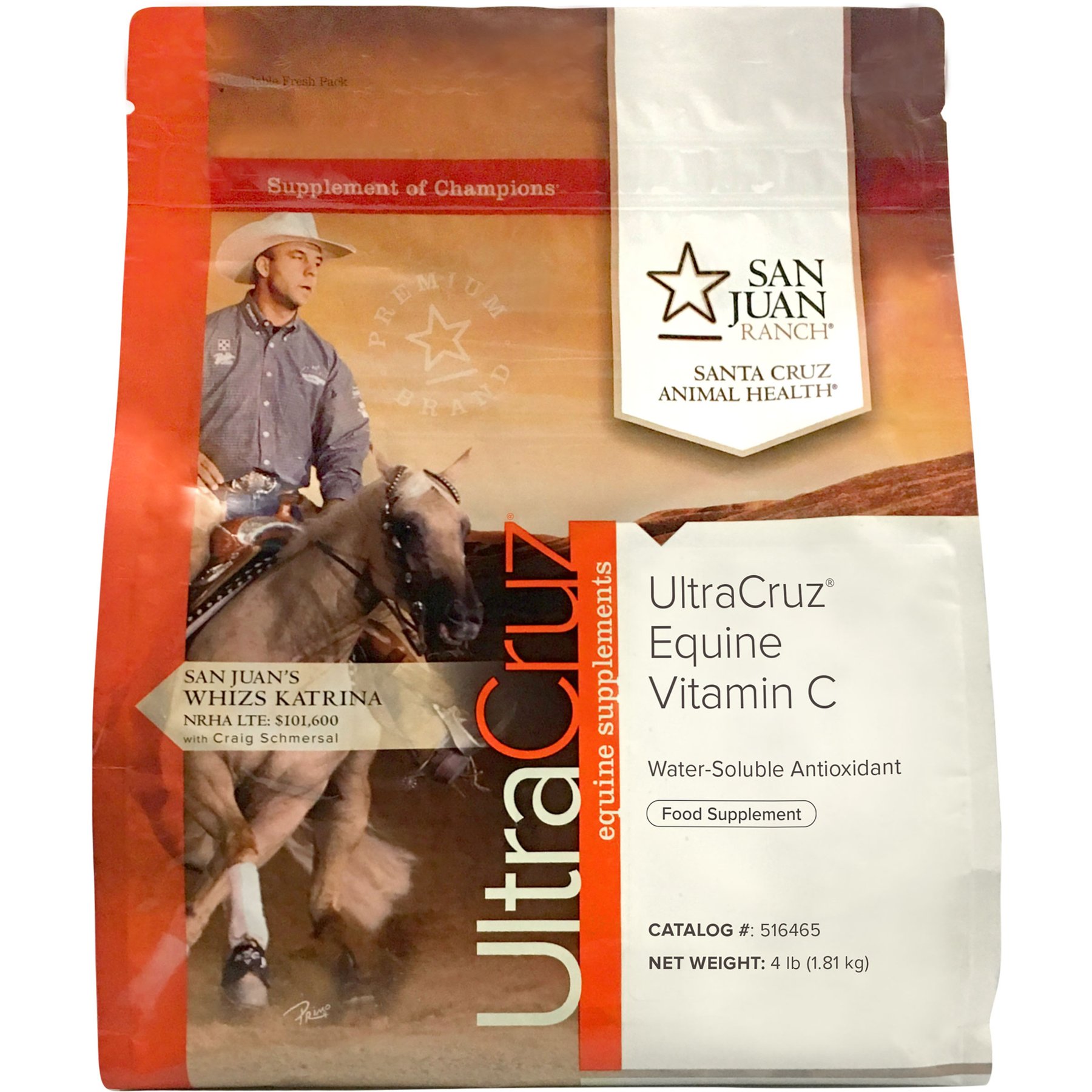 UltraCruz Vitamin C Immune Support Pellets Horse Supplement, 4-lb bag