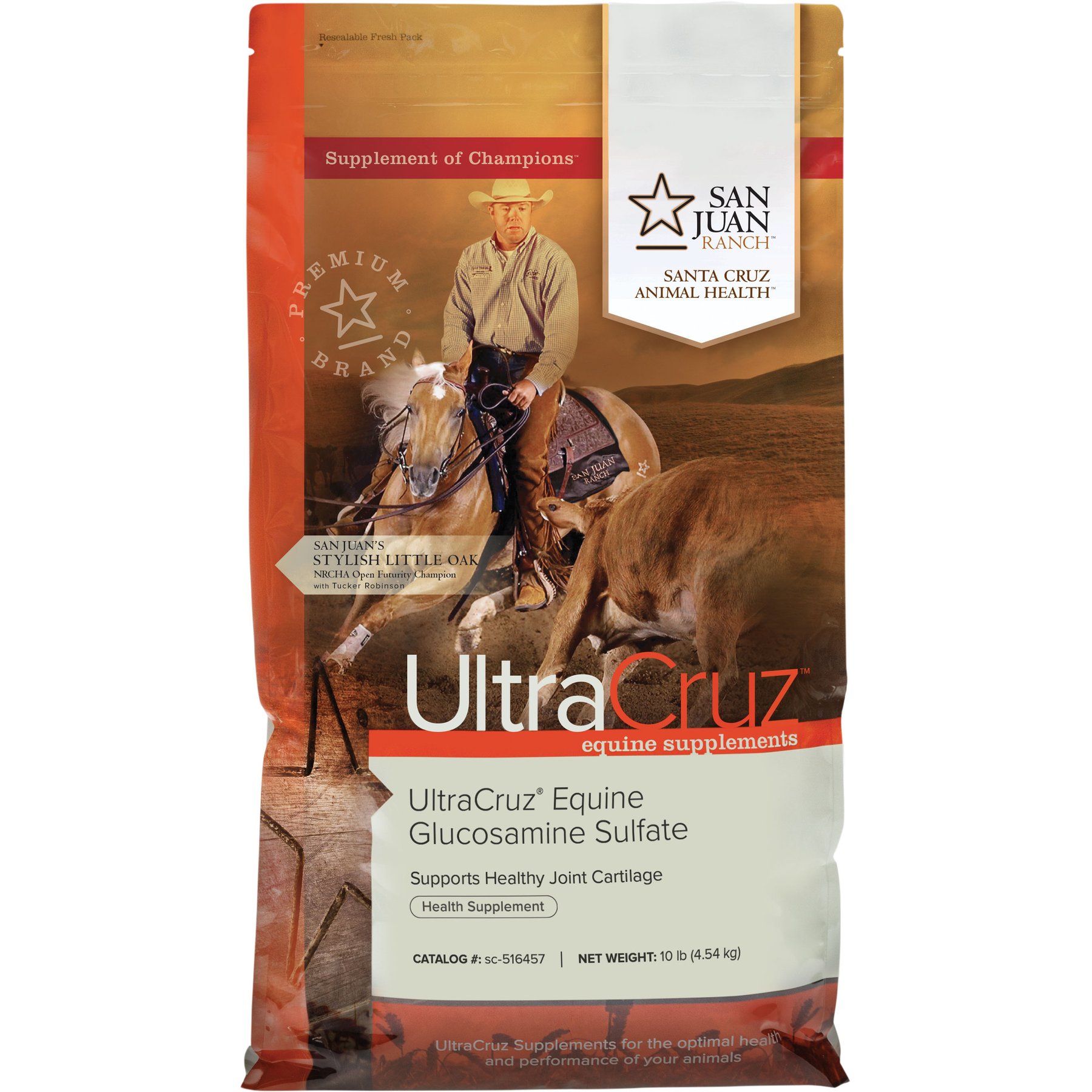 UltraCruz Glucosamine Sulfate Joint Support Pellets Horse Supplement, 10-lb bag