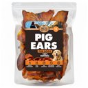 Brutus & Barnaby Thick Cut Whole Pig Ear Natural Dog Chew Treats, 15 count