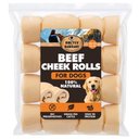 Brutus & Barnaby Rawhide-Free Beef Cheek Rolls Long Lasting Dog Chews, 10 to 12-inch, 4 count