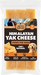 Brutus & Barnaby 7-inch Jumbo 100% Natural Himalayan Yak Cheese Grain-Free Chew Treats for Large Dogs, 3 count