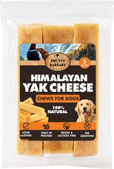 Brutus & Barnaby Long Lasting 5-in Gold Himalayan Yak Cheese Natural Dog Chew Treats, 3 count