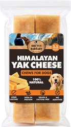 Brutus & Barnaby Long Lasting 5.5-in Gold Himalayan Yak Cheese Natural Dog Chew Treats, 2 count