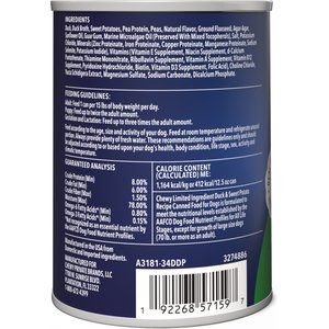 Chewy Made Limited Ingredient Diet Premium Loaf Duck & Sweet Potato Recipe Grain-Free Canned Dog Food (FORMERLY AMERICAN JOURNEY), 12.5-oz can, case of 12