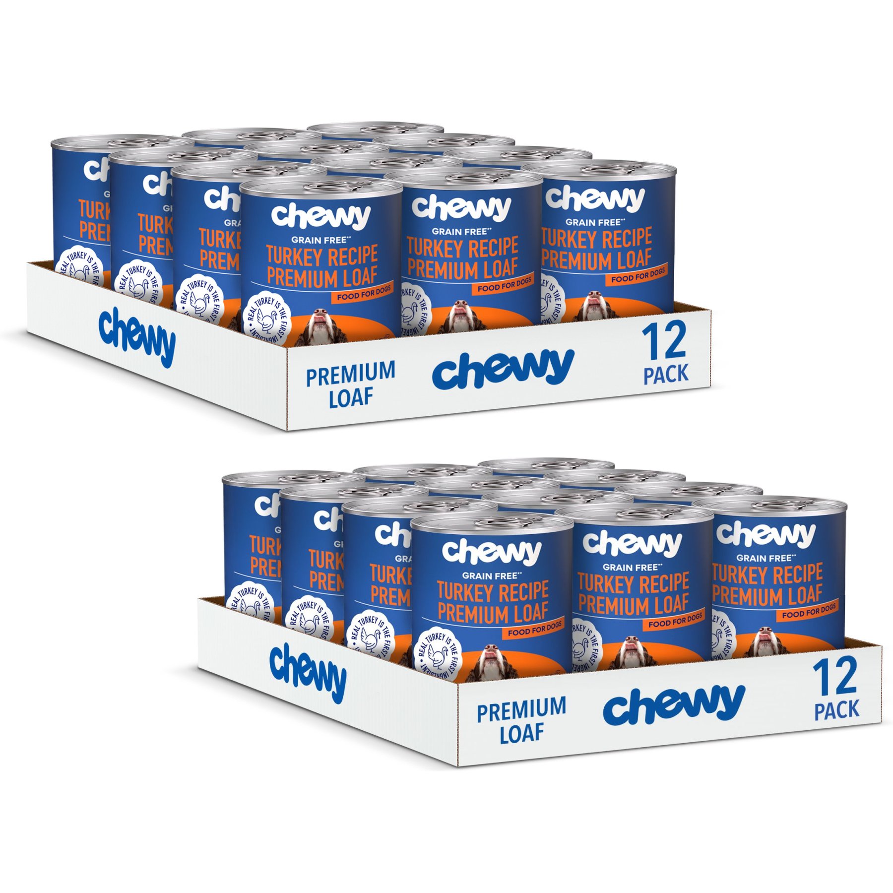 Chewy Made Premium Loaf Turkey Recipe Grain-Free Canned Dog Food (FORMERLY AMERICAN JOURNEY), 12.5-oz can, bundle of 24