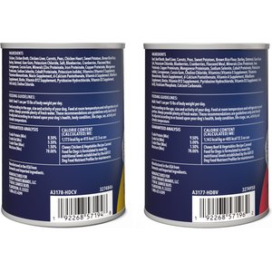 Chewy Made Premium Loaf Poultry & Beef Variety Pack Canned Dog Food, (FORMERLY AMERICAN JOURNEY), 12.5-oz can, case of 12