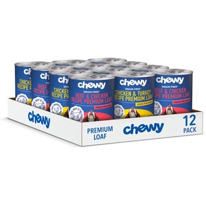 Chewy Made Premium Loaf Poultry & Beef Variety Pack Grain-Free Canned Dog Food (FORMERLY AMERICAN JOURNEY), 12.5-oz can, case of 12