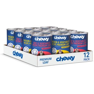 Chewy Made Premium Loaf Poultry & Beef Variety Pack Canned Dog Food, (FORMERLY AMERICAN JOURNEY), 12.5-oz can, case of 12