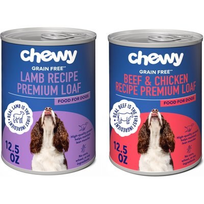 Chewy Made Variety Pack - Chewy Made Grain-Free Premium Loaf Canned Dog Food, Lamb + Beef & Chicken Recipes (FORMERLY AMERICAN JOURNEY)