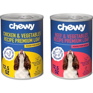 Chewy Made Premium Loaf Poultry & Beef Variety Pack Canned Dog Food, (FORMERLY AMERICAN JOURNEY), 12.5-oz can, case of 12