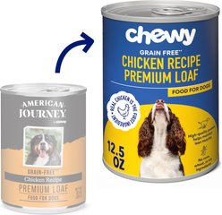 Chewy Made Premium Loaf Chicken Recipe Grain-Free Canned Dog Food (FORMERLY AMERICAN JOURNEY), 12.5-oz can, case of 12