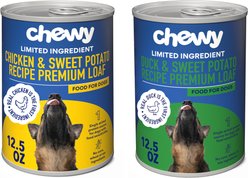 Chewy Made Limited Ingredient Diet Premium Loaf Poultry Variety Pack Grain-Free Canned Dog Food (FORMERLY AMERICAN JOURNEY), 12.5-oz can, case of 12