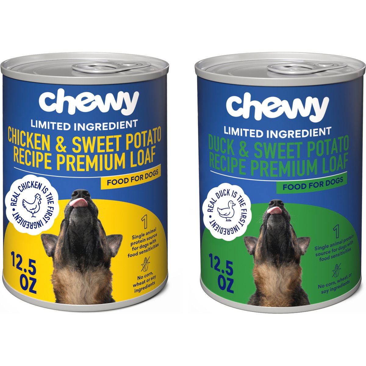 Chewy Made Limited Ingredient Diet Premium Loaf Poultry Variety Pack Grain-Free Canned Dog Food (FORMERLY AMERICAN JOURNEY), 12.5-oz can, case of 12