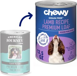 Chewy Made Premium Loaf Lamb Recipe Grain-Free Canned Dog Food (FORMERLY AMERICAN JOURNEY), 12.5-oz can, case of 12