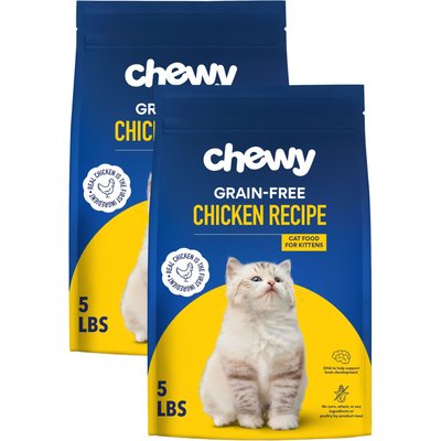 Chewy Made Chewy Made Kitten Chicken Recipe Grain-Free Dry Cat Food (NOW CHEWY NAMED), 10-lb bundle