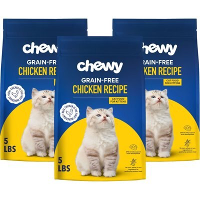 Chewy Made Chewy Made Kitten Chicken Recipe Grain-Free Dry Cat Food (NOW CHEWY NAMED), 15-lb bundle