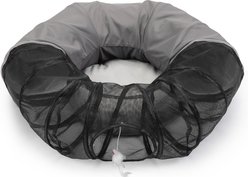 Coziwow Indoor 2-in-1 Collapsible Cat Tunnel Bed, Gray
