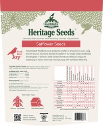 Kalmbach Feeds Heritage Seed Safflower Seed Birdseed Wild Bird Food, Red, 7-lb bag slide 2 of 9
