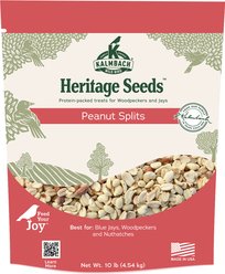 Kalmbach Feeds Heritage Seed Peanut Splits Birdseed Wild Bird Food, Red, 10-lb bag