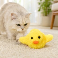 NonoPets Interactive Motion Activated Wiggling Kicker 3 Flapping Mode USB-C Rechargeable Flopping Duck Electronic Cat Toy