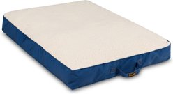 Wrangler Rectangle Sherpa Mat Dog Bed, Dark Blue, Small