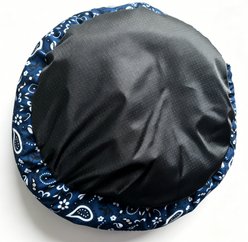 Wrangler Bandana Round Cuddler Dog Bed, Navy slide 2 of 4