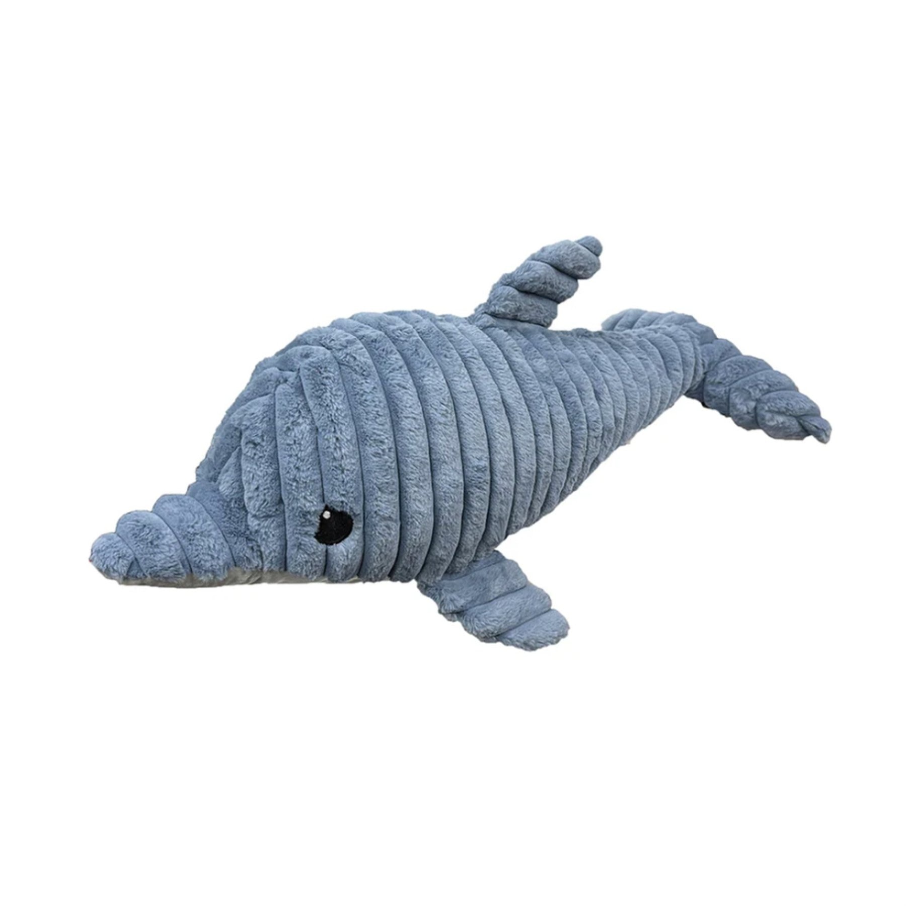 Petlou Dolphin Plush Dog Toy, Blue, Giant: 36-in