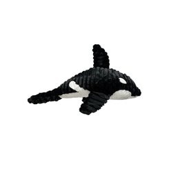 Petlou Orca Plush Dog Toy, Black, Large: 26-in