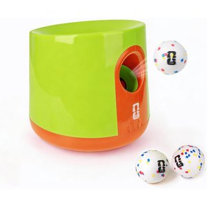 FIFA Pro Throw Automatic Ball Training Launcher Dog Toy, Green, 11.2 x 11.2 x 12-in