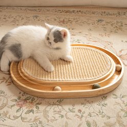 CheerPals Sisal 1.2-in Modern Cat Scratcher with Ball Track, Brown slide 1 of 7