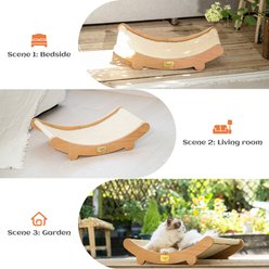 CheerPals Indoor Sisal Cat Scratcher Bed, Brown, Medium slide 2 of 7