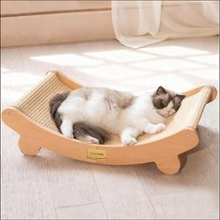 CheerPals Indoor Sisal Cat Scratcher Bed, Brown, Large slide 1 of 6