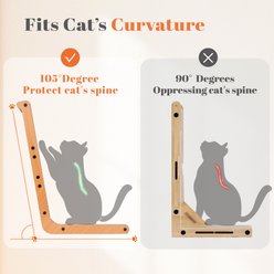 CheerPals L-Shaped 23.6-in Cat Scratcher with Bell Teaser-Wand, Brown slide 2 of 5