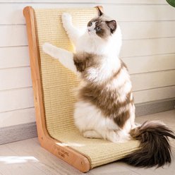 CheerPals Indoor Sisal 22.5-in Modern Cat Scratcher, Large, Brown