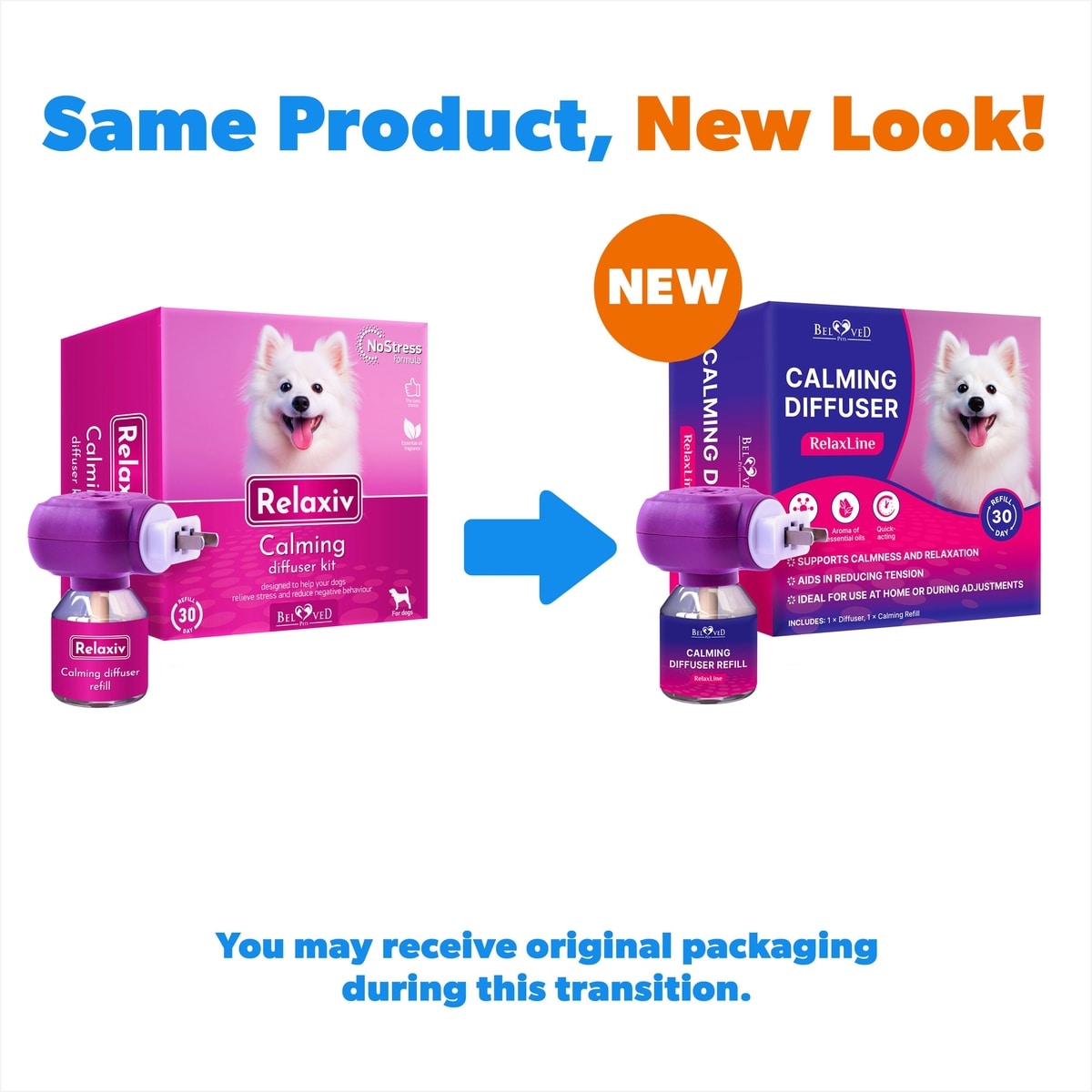 BELOVED PETS Calming Kit for Dogs & Puppy Diffuser, 1.5-oz bottle ...