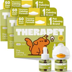 TherapetMD Dog Pheromone Calming Diffuser & Refill Kit for Stressed Dogs, 60 day, 3 pack