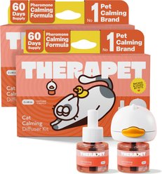 TherapetMD Cat Pheromone Calming Diffuser & Refill Kit for Stressed Cats, 2 pack