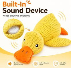 NonoPets Realistic Quack Sound Duck Plush Dog Toy, Medium slide 2 of 9