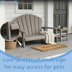 drato Beach Chair Outdoor Furniture Style Sofa Dog Bed, 40.24 x 30.08 x 20.04-in, Grey slide 2 of 6