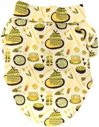 Doggie Design Hawaiian Dog Camp Shirt, X-Small, Matcha Tea